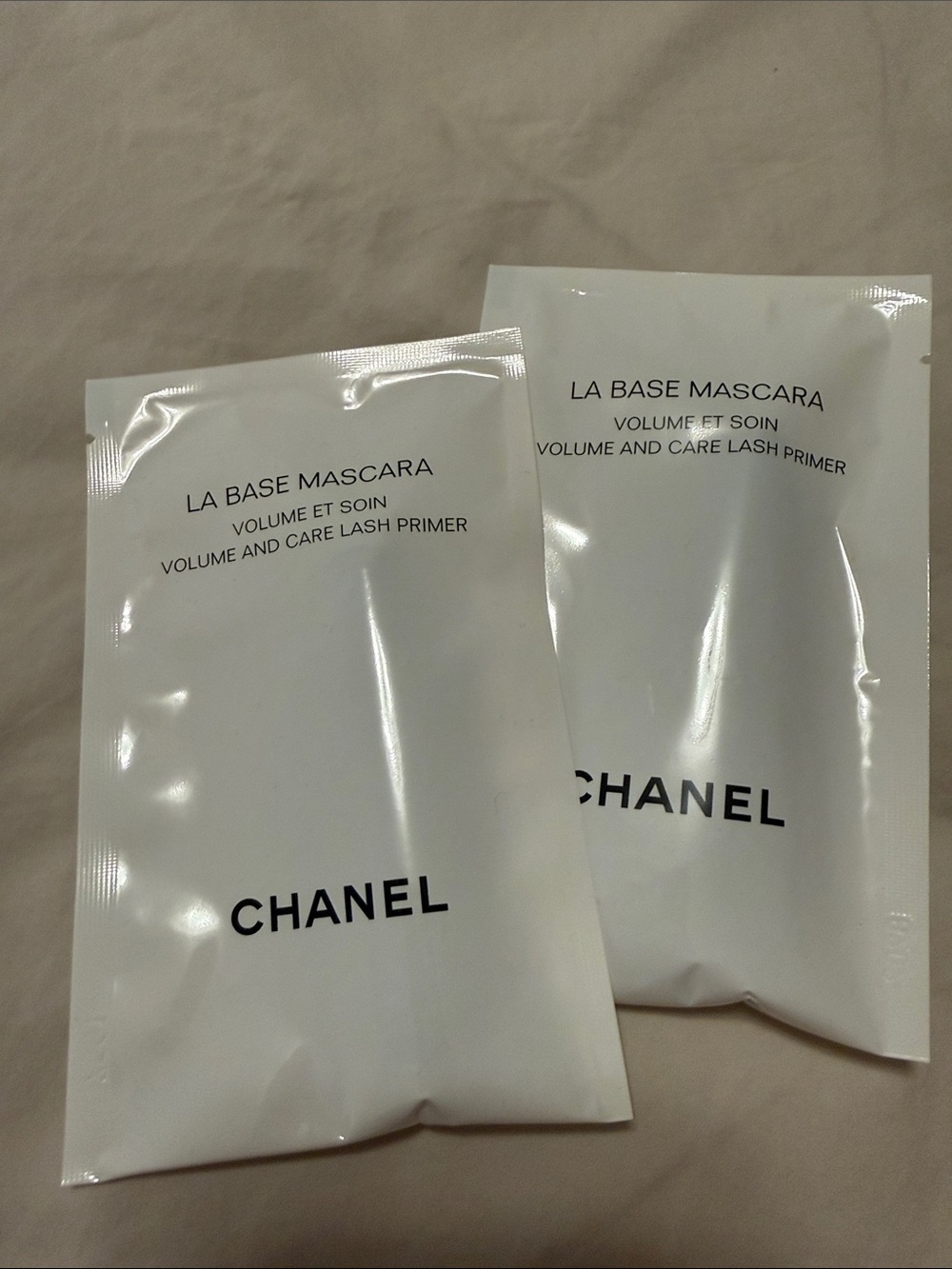 Mascara lash primer sachets